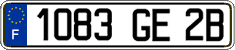 French license plate, FNI