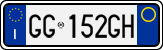 License plate of Italy, Cars (1994 year series)