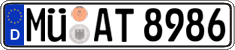 German license plate, Regular plates