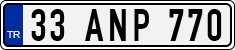 License plate of Turkey, Regular plates