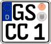 German license plate, Regular plates