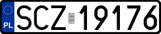 License plates of Poland, Regular car plates