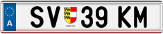 License plate of Austria, Regular plates