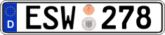 German license plate, Official services and consulates