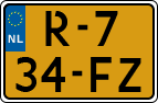 License plate of the Netherlands, Cars