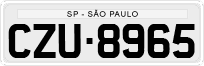 License plate of Brazil, Private owners (1990)