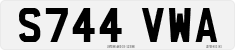 License plate of the United Kingdom, 1983 year system