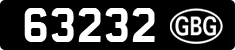 License plate of Guernsey, Regular plates