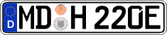 German license plate, Electric vehicles