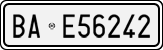 License plate of Italy, Cars (1927 year series)