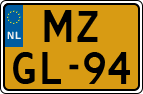 License plate of the Netherlands, Motorcycles
