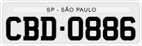 License plate of Brazil, Private owners (1990)