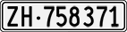 License plate of Switzerland, Cars