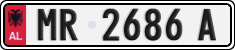 License plate of Albania, Cars (1993)