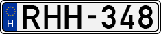 license plates of Hungary, Cars (1990)