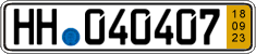 German license plate, Short-term transit plates