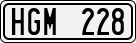 License plate of Sweden, Regular plates