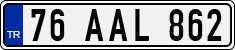 License plate of Turkey, Regular plates
