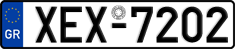 License plate of Greece, Cars