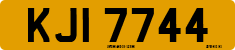 License plate of the United Kingdom, Northern Ireland (1966)