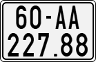License plate of Vietnam, Motorcycles