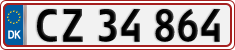 License plate of Denmark, Regular plates