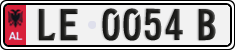 License plate of Albania, Cars (1993)