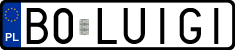 License plates of Poland, Vanity Plates