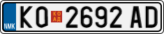License plate of North Macedonia, Regular plates (2012)