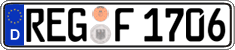 German license plate, Regular plates