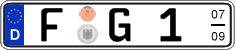 German license plate, Seasonal plates