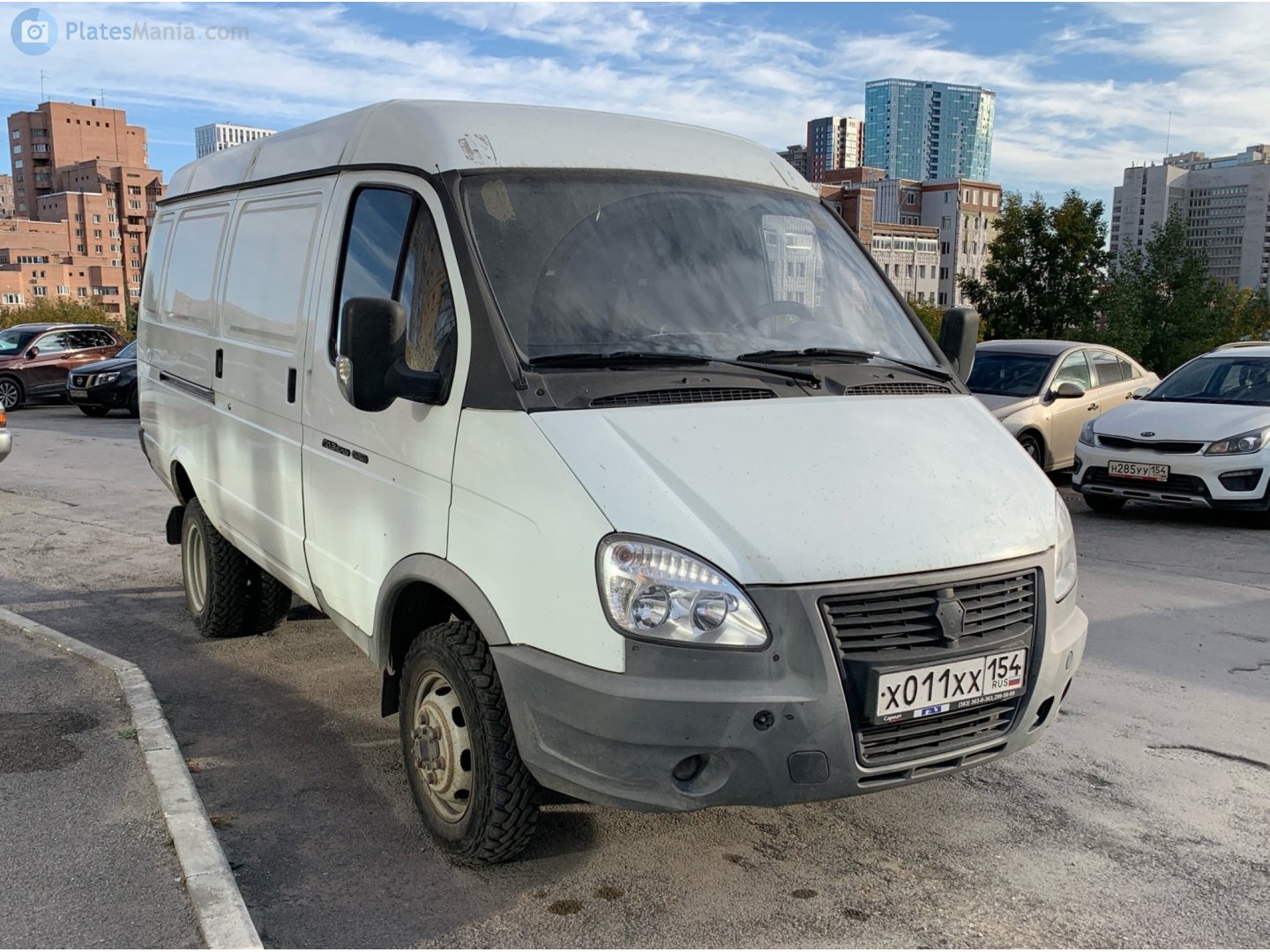 х 011 хх 154, GAZ 2705 ГАЗель 27057 4×4 Van, facelift, 2003–