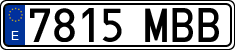 License plates of Spain, Ordinary (2000)
