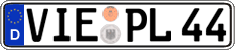 German license plate, Regular plates