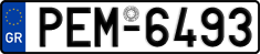 License plate of Greece, Cars