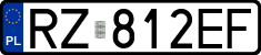 License plates of Poland, Regular car plates