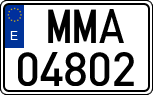License plates of Spain, Official and military plates