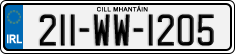 License plate of Ireland, Regular plates