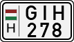 license plates of Hungary, Cars (1990)