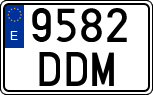 License plates of Spain, Ordinary (2000)