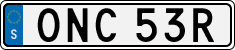 License plate of Sweden, Regular plates