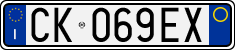 License plate of Italy, Cars (1994 year series)
