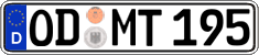 German license plate, Regular plates