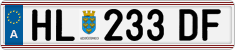 License plate of Austria, Regular plates