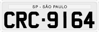 License plate of Brazil, Private owners (1990)