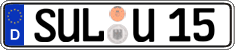 German license plate, Regular plates