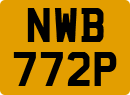 License plate of the United Kingdom, 1963 year system