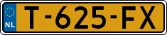 License plate of the Netherlands, Cars