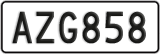 License plate of New Zealand, ABC1(23)