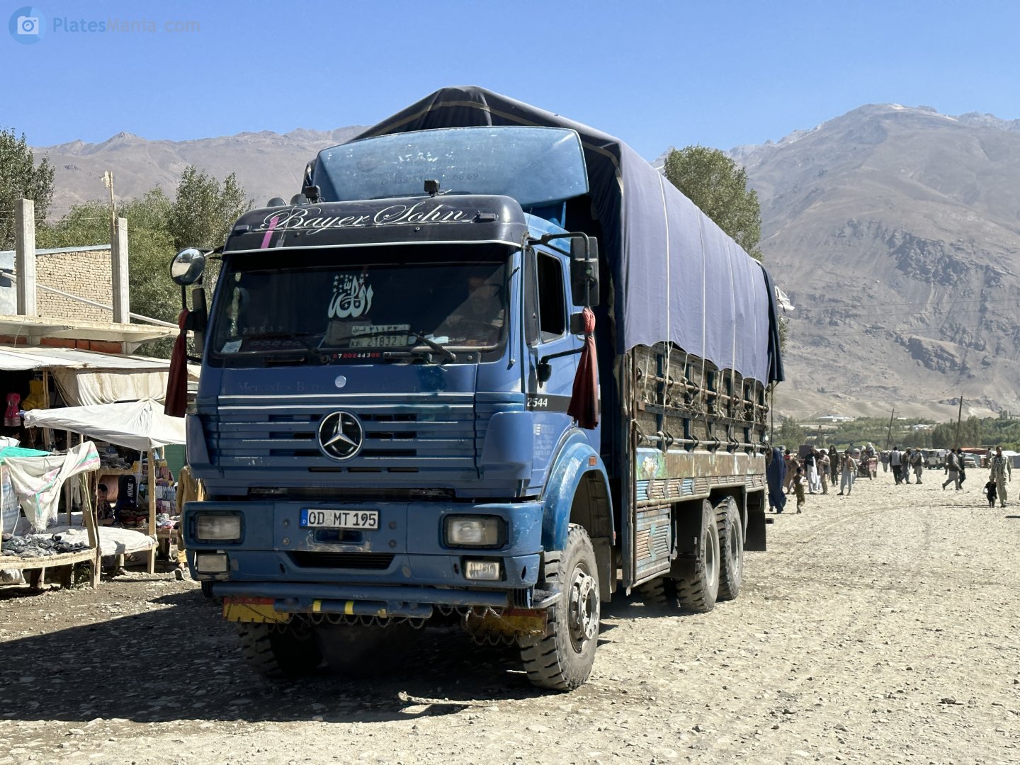 OD MT 195, License plate without vehicle 